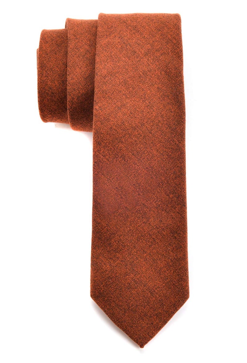Ctskyte Men's Boys Womens Camel Tan Ties Trendy Designer Menswear Ideal Autumn Accessory - Image 1